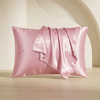 Unisex Satin Pillowcase with Folded Drape Detail