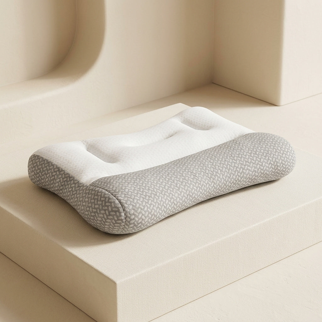 Ergonomic Contoured Neck Support Bed Pillow