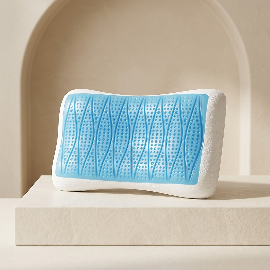 Contoured Memory Foam Pillow with Gel Layer