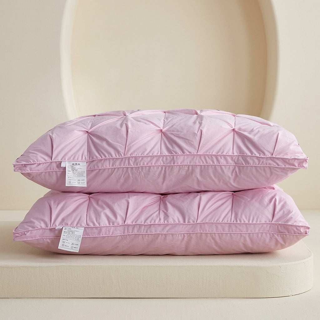 Tufted Goose Down Bedding Pillow