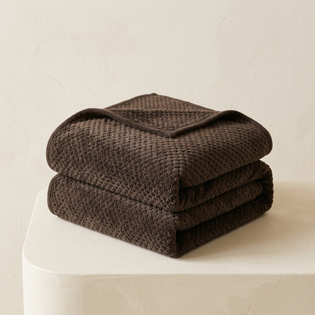 Wheat Grain Pattern Flannel Blanket