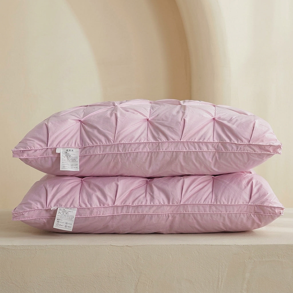 Tufted Goose Down Bedding Pillow
