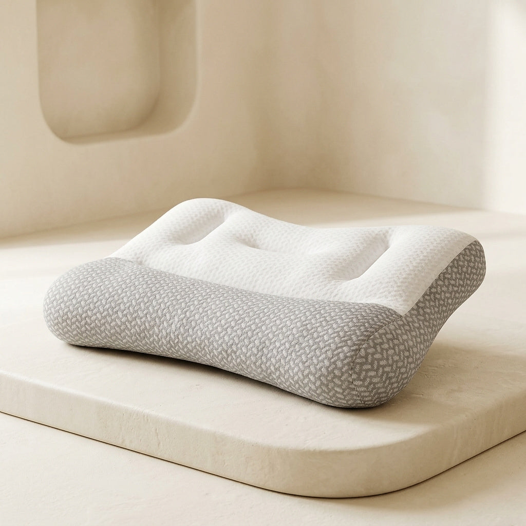 Ergonomic Contoured Neck Support Bed Pillow