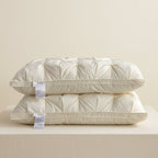 Tufted Goose Down Bedding Pillow