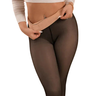 High-Waist Leggings with Lined Interior Waistband