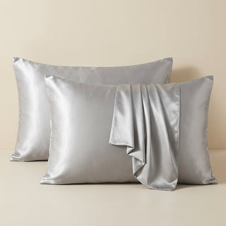 Satin Pillowcase with Folded Drape Detail