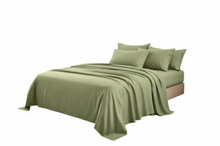 Fitted Bedding Set with Coordinated Sheet and Pillowcase Layout