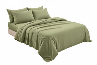 Fitted Bedding Set with Coordinated Sheet and Pillowcase Layout