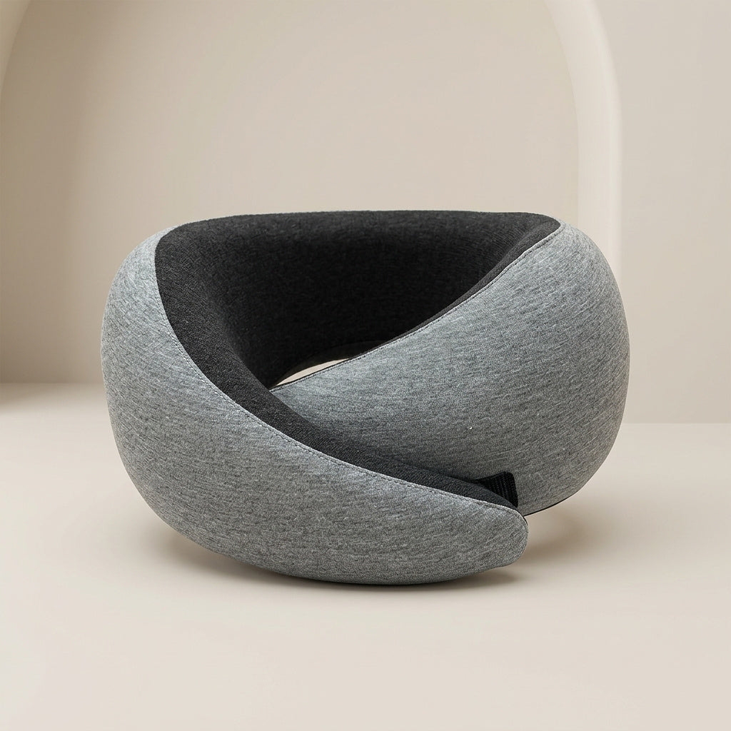 U-Shaped Neck Pillow with Wrap Closure