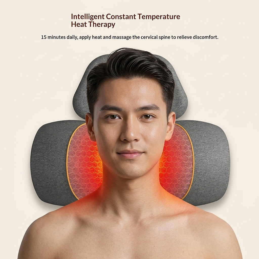 Heated Vibration Cervical Support Pillow