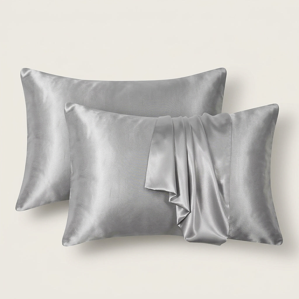 Unisex Satin Pillowcase with Folded Drape Detail