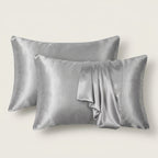 Unisex Satin Pillowcase with Folded Drape Detail
