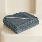Plush Fleece Throw Blanket with Sherpa Lining