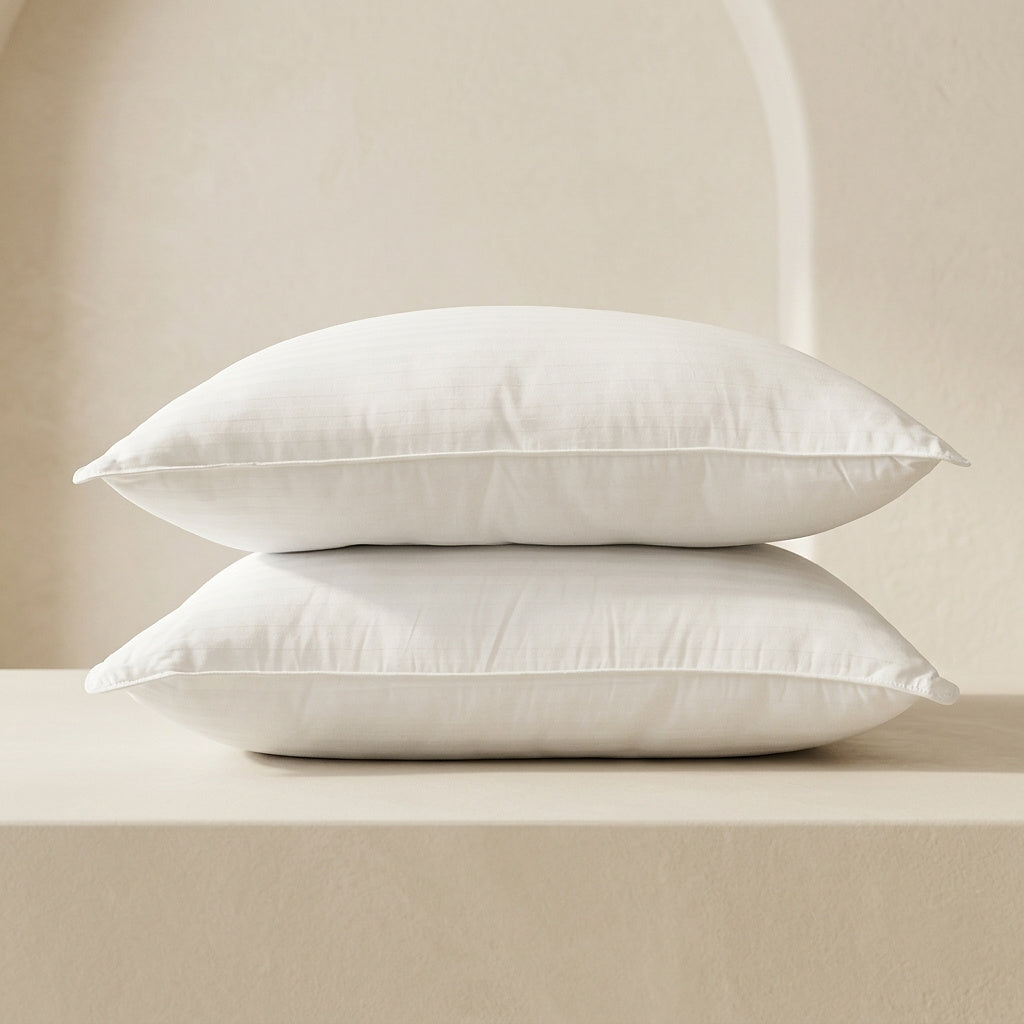 Gel-Fiber Bedding Pillows