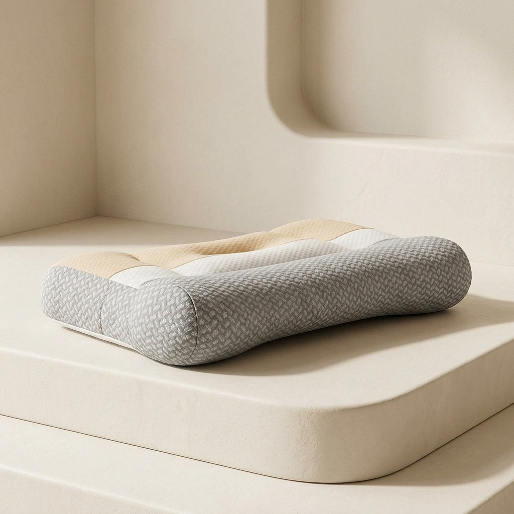 Ergonomic Contoured Neck Support Bed Pillow
