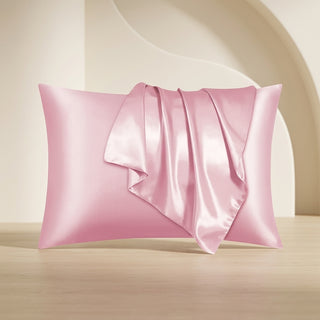 Satin Pillowcase with Folded Drape Detail