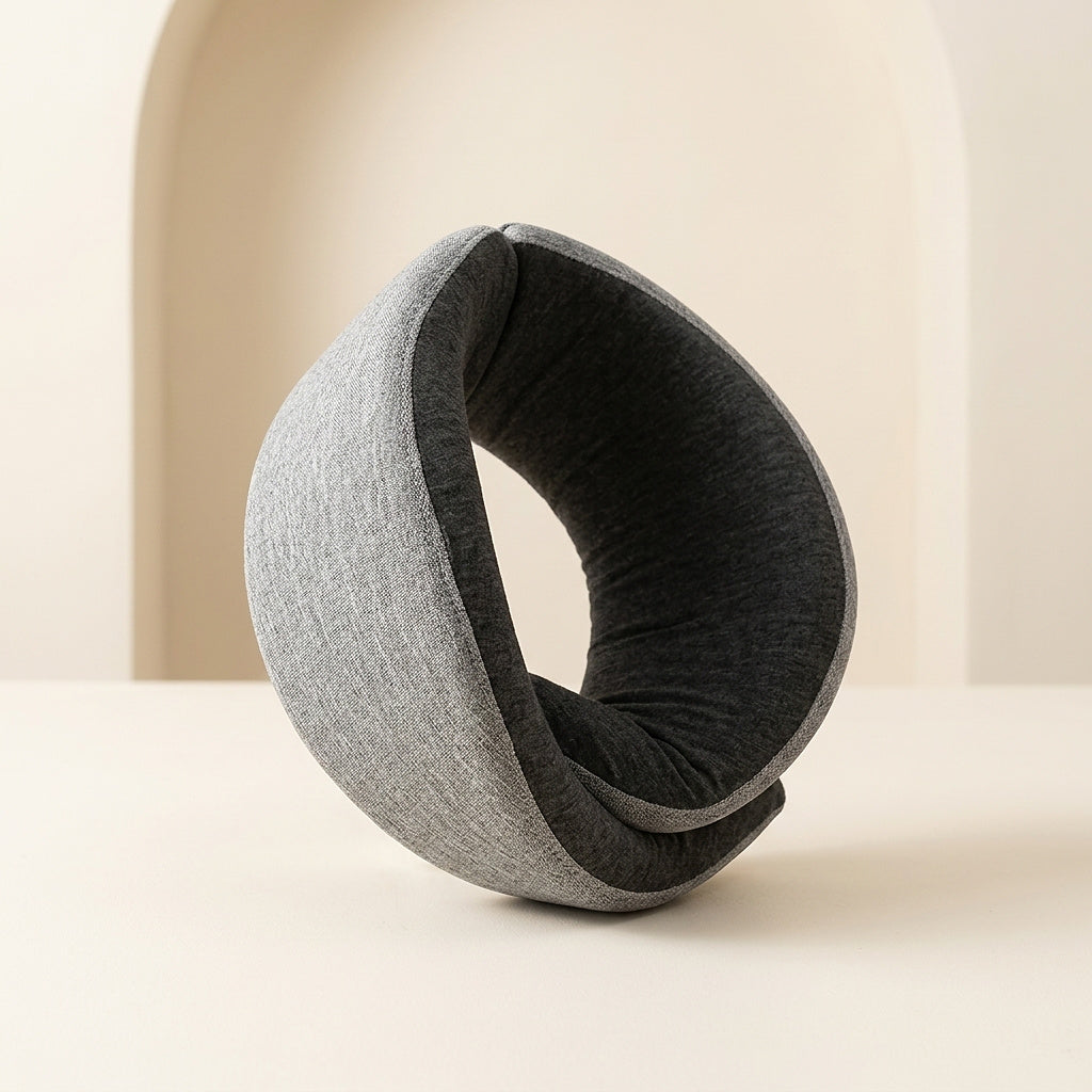 U-Shaped Neck Pillow with Wrap Closure