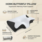 Butterfly Shaped Memory Foam Contour Pillow