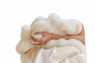 Chunky Knit-Style Throw Blanket with Oversized Loop Texture