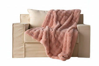 Chunky Knit-Style Throw Blanket with Oversized Loop Texture