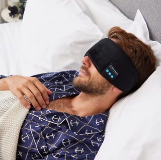 Sleep Eye Mask with Adjustable Strap and Integrated Control Panel