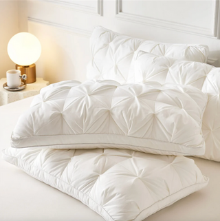 Tufted Rectangular Bed Pillow with Structured Surface