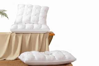 Tufted Rectangular Bed Pillow with Structured Surface