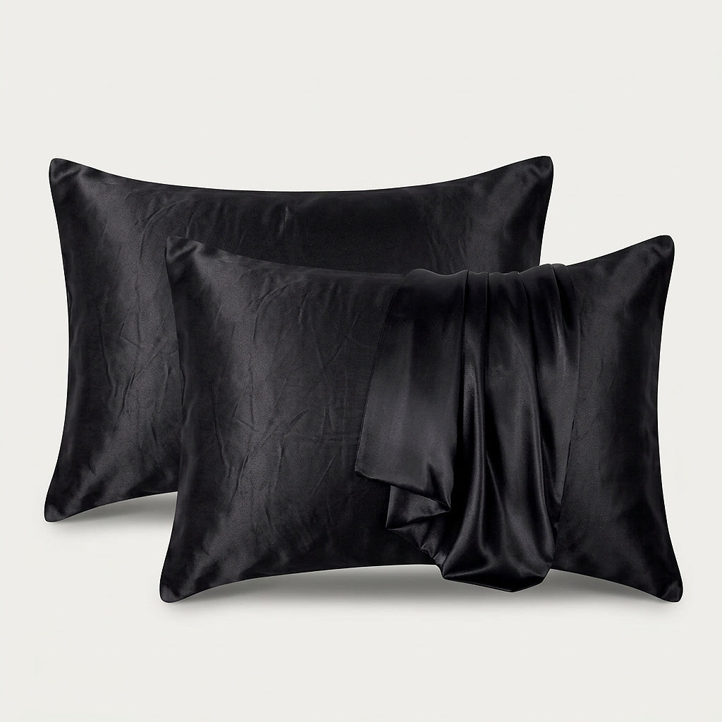 Unisex Satin Pillowcase with Folded Drape Detail