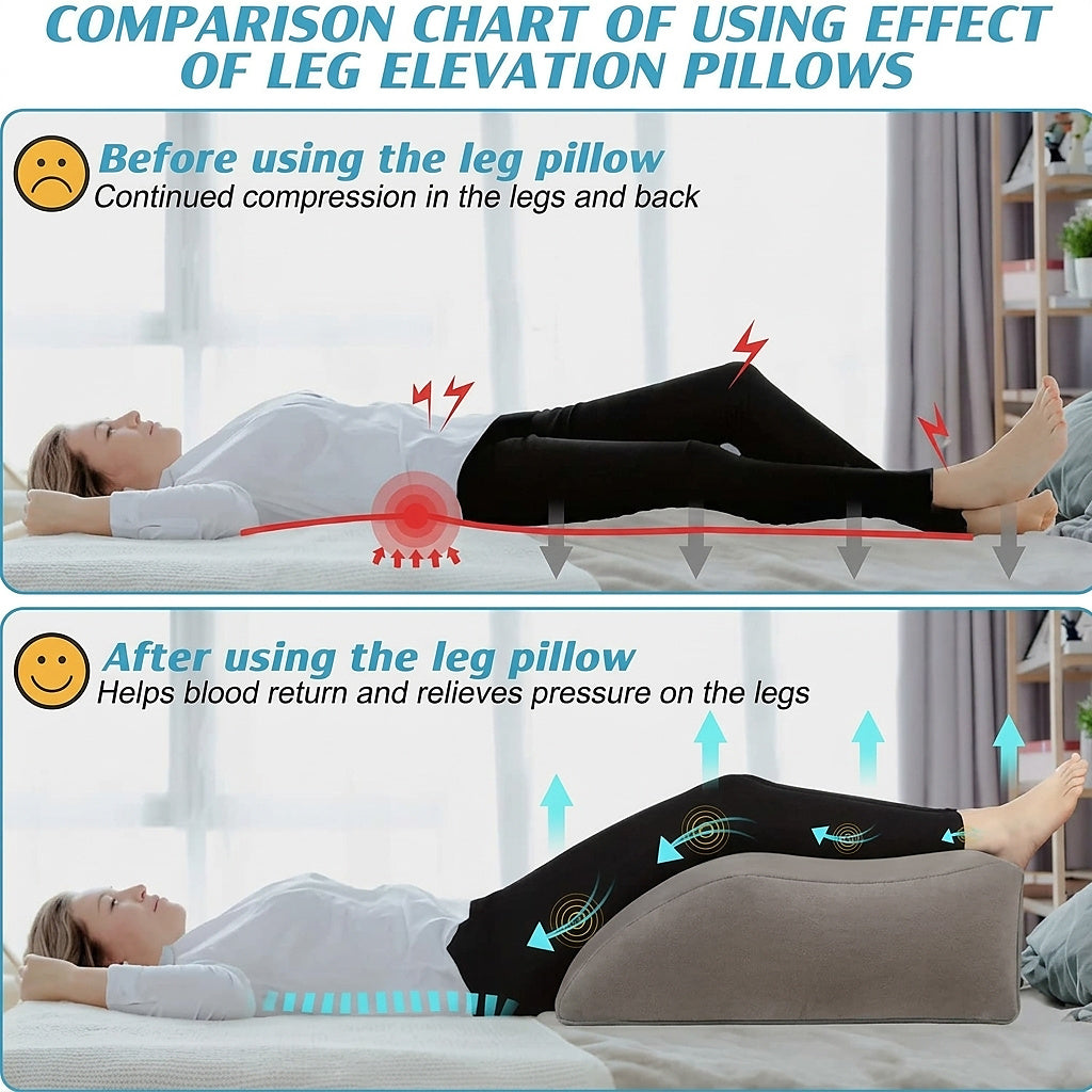 Inflatable Wedge Leg Support Pillow