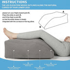 Inflatable Wedge Leg Support Pillow