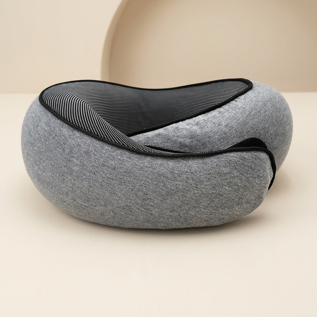 U-Shaped Neck Pillow with Wrap Closure