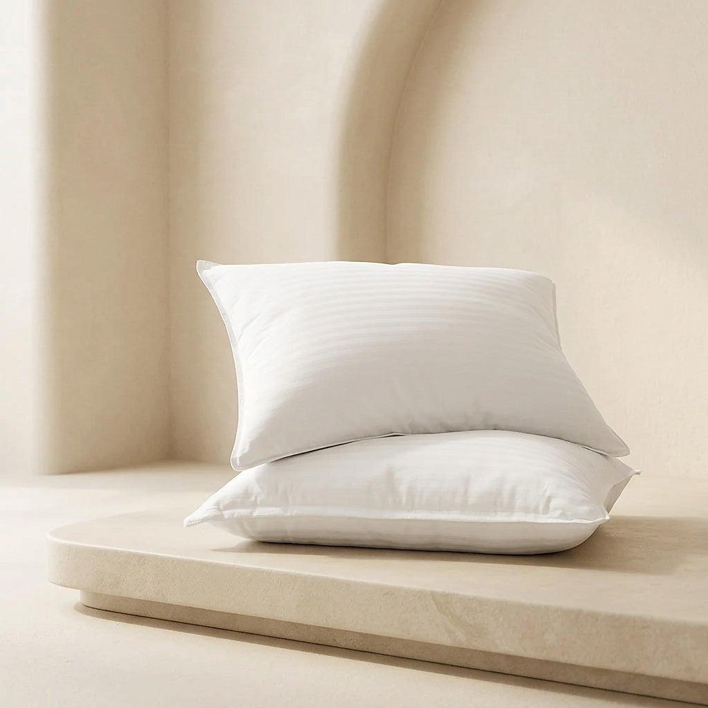 Gel-Fiber Bedding Pillows
