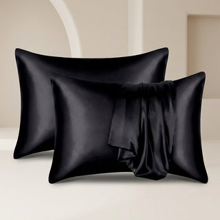 Satin Pillowcase with Folded Drape Detail