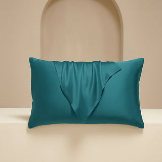 Satin Pillowcase with Folded Drape Detail