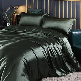 Luxury Silk Bedding Set – All-Season Hypoallergenic 4-Piece Sheets