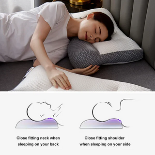 Orthopedic Neck Pillow with Ergonomic Pain Relief for Side Sleepers