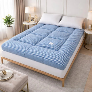 Plush Quilted Roll-Up Futon Mattress with High-Density Foam