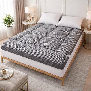 Plush Quilted Roll-Up Futon Mattress with High-Density Foam
