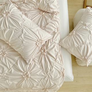 Vintage Floral Duvet Set – Pinch Pleat & Wrinkle-Resistant