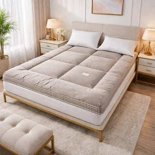 Plush Quilted Roll-Up Futon Mattress with High-Density Foam