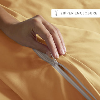 Soft Hypoallergenic Microfiber Duvet Set with Zipper & Corner Ties