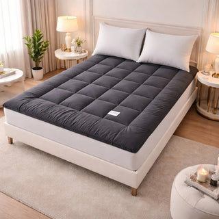 Plush Quilted Roll-Up Futon Mattress with High-Density Foam