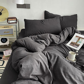 Cloud Cotton Bedding Set with Breathably Soft Washed Texture