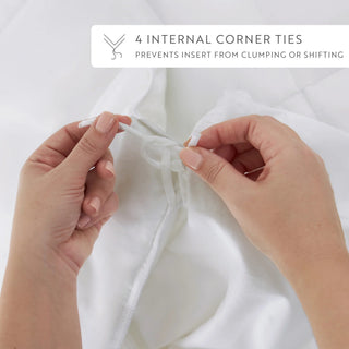 Soft Hypoallergenic Microfiber Duvet Set with Zipper & Corner Ties