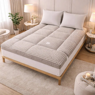 Plush Quilted Roll-Up Futon Mattress with High-Density Foam