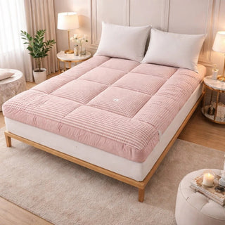 Plush Quilted Roll-Up Futon Mattress with High-Density Foam