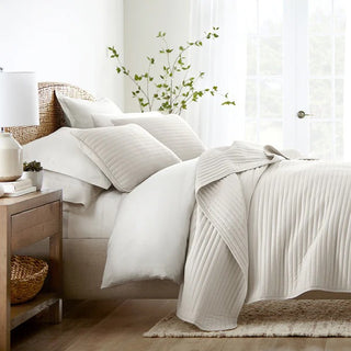 Ultra Soft Quilted Coverlet Set with Hypoallergenic Down Alternative