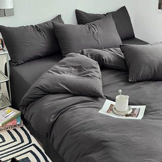 Cloud Cotton Bedding Set with Breathably Soft Washed Texture