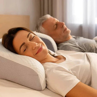 Ergonomic Memory Foam Neck Pillow with Washable Cover