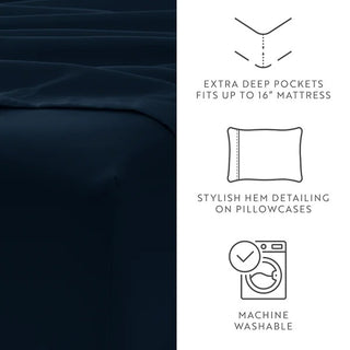 Ultra Soft Microfiber Sheet Set – Deep Pocket Wrinkle Resistant